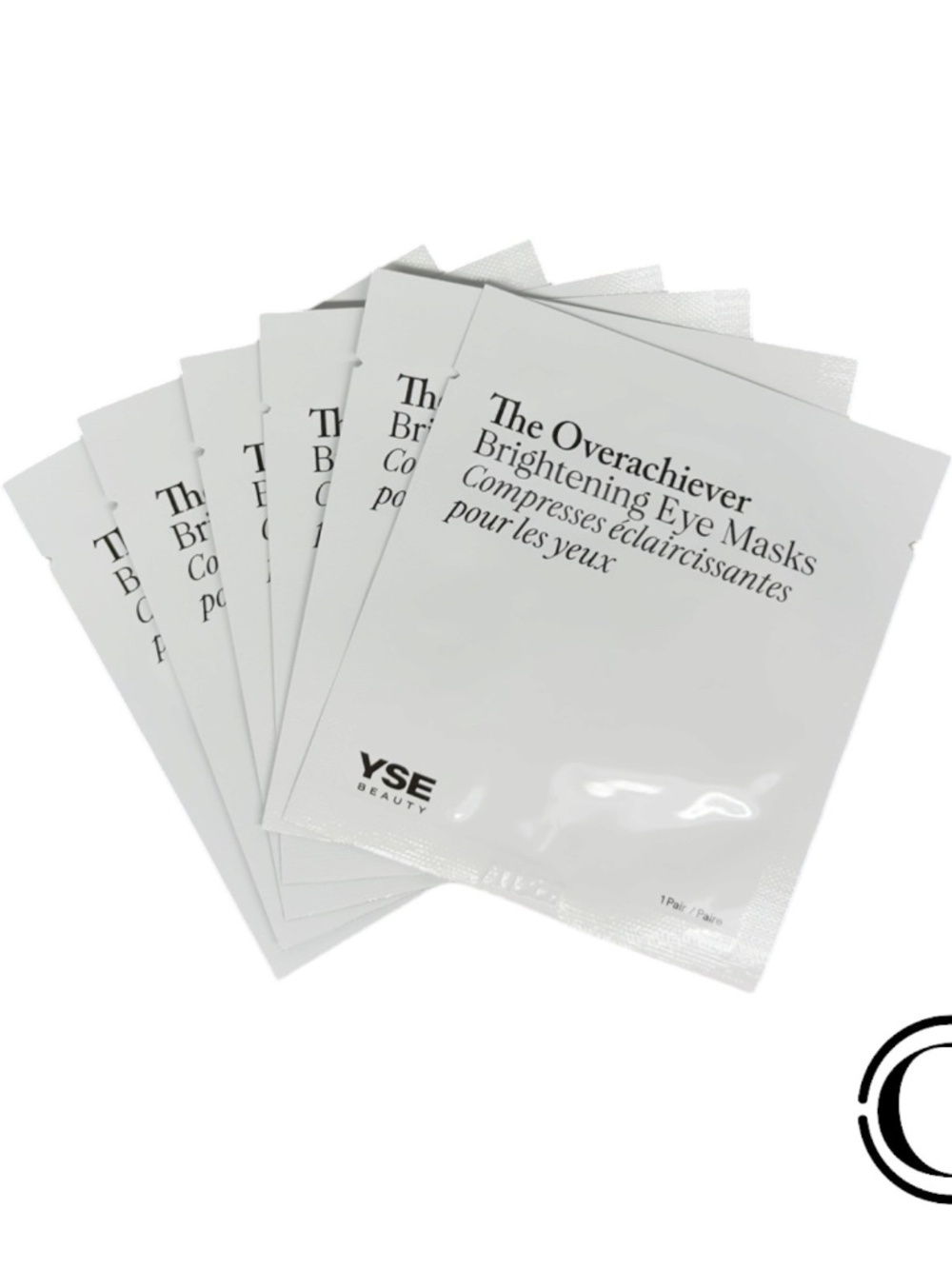 YSE Beauty The Overachiever Brightening & Depuffing Eye Masks • White / 6 pairs